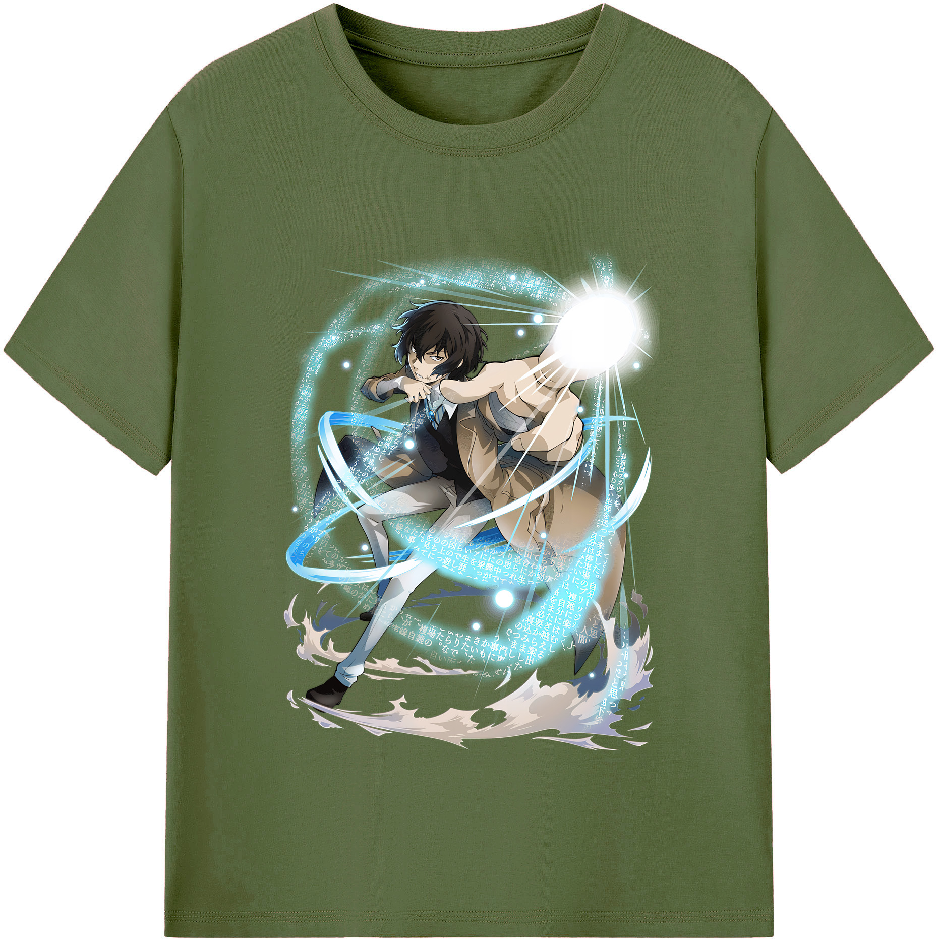（画像用） 文豪ストレイドッグス Bungo Stray Dogs 綿100％半袖Tシャツ（フロントプリント）